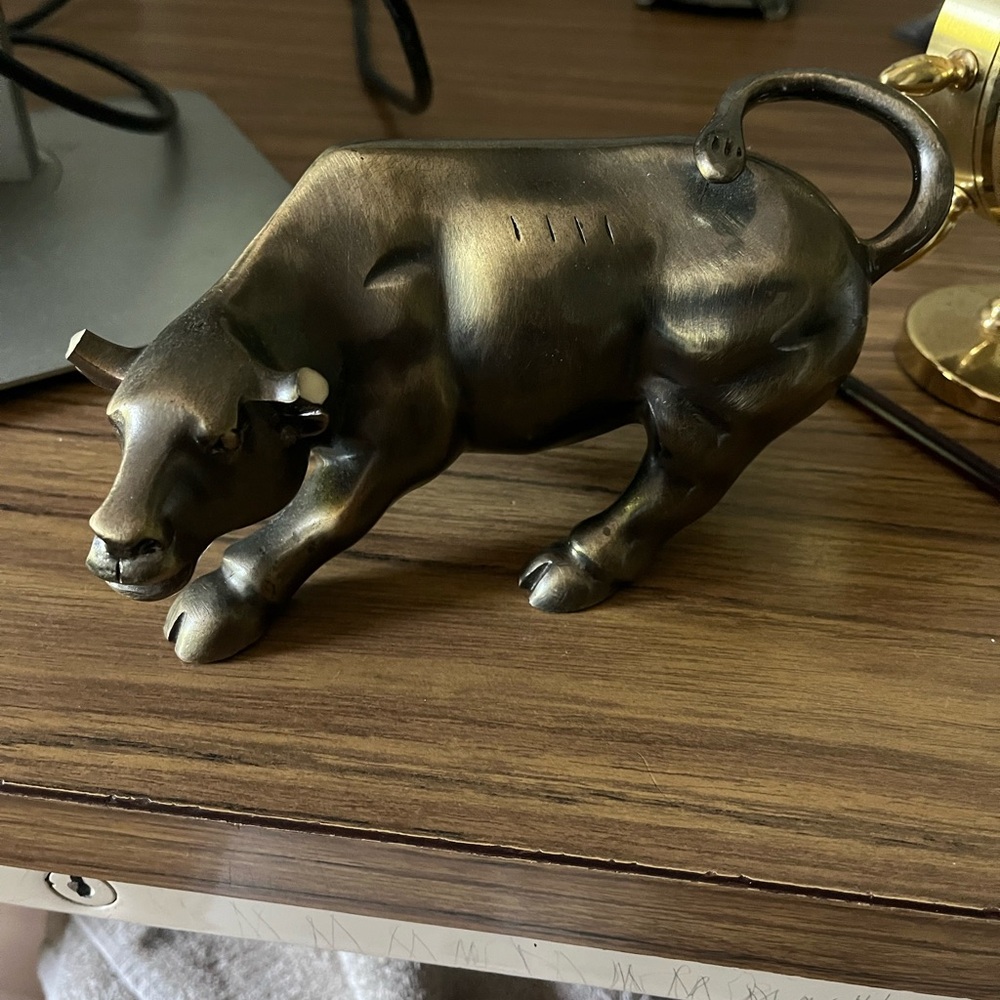 Bronze Bull Figurine